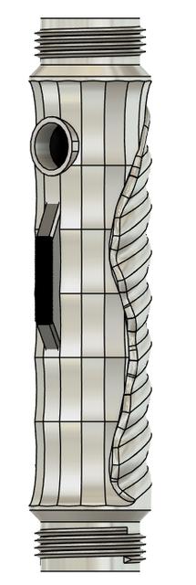 Emitters/Pommels/Hilts for RP2040 Lightsaber 3D model thumbnail