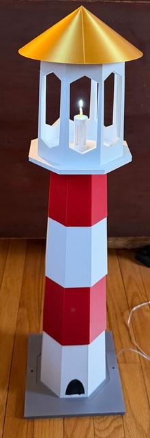 Garden lighthouse 3D model thumbnail