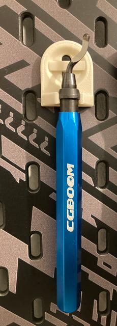 Deburring tool holder (SKADIS T-Clip) 3D model thumbnail