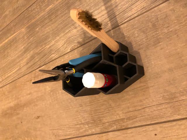 Mini-Honeycomb tool organizer 3D model thumbnail