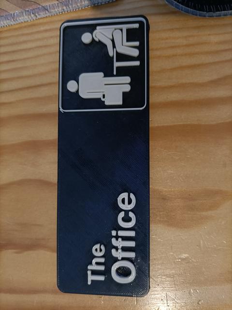 The Office Sign Magnet 3D model thumbnail