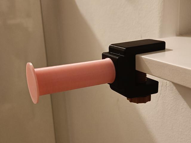 Robust Spool Holder Desk Mount 3D model thumbnail