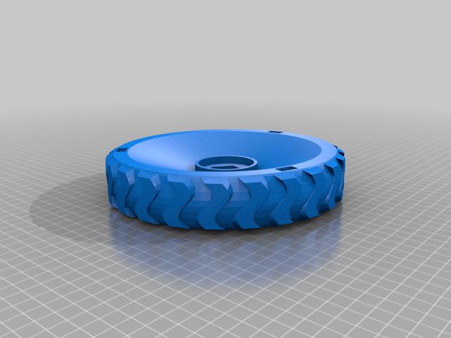 Robotic Flymo wheel 3D model thumbnail