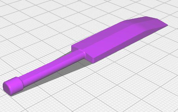 Lucky 13 Cricket bat 3D model thumbnail