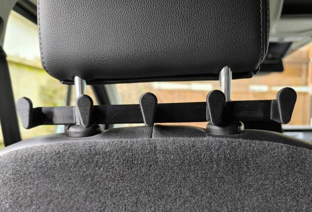 Headrest Hooks for Ford Transit Custom 3D model thumbnail