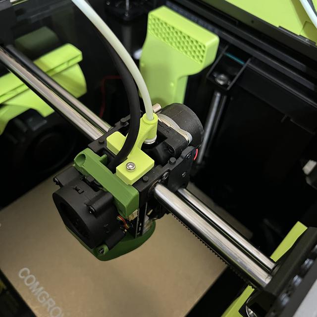 Creality K1/K1 Max PTFE Tube Guide – 90° Variant (Refined V2 Design) 3D model thumbnail
