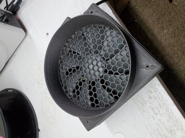 Air Inlet with Hex Grill for 120mm Noctua  Fan 3D model thumbnail