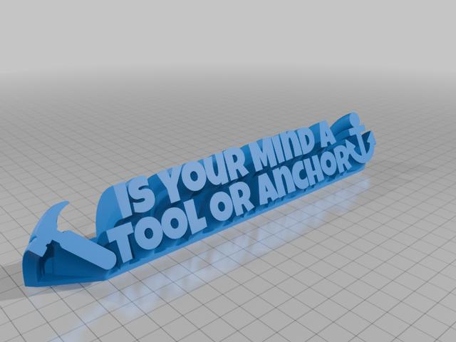 Is Your Mind A Tool Or Anchor 3D model thumbnail
