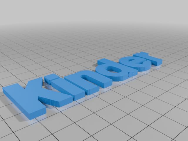 Kinder Logo 3D model thumbnail