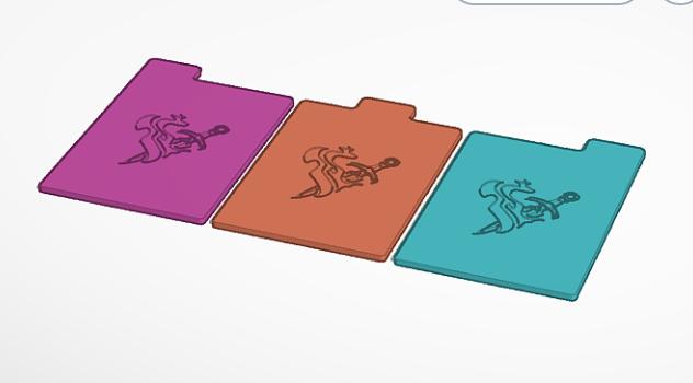 Blank Daggerheart Dividers - 3 Pack (Right, Middle, Left) 3D model thumbnail