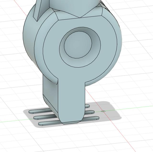 Print in place tank body (add turret support) 3D model thumbnail