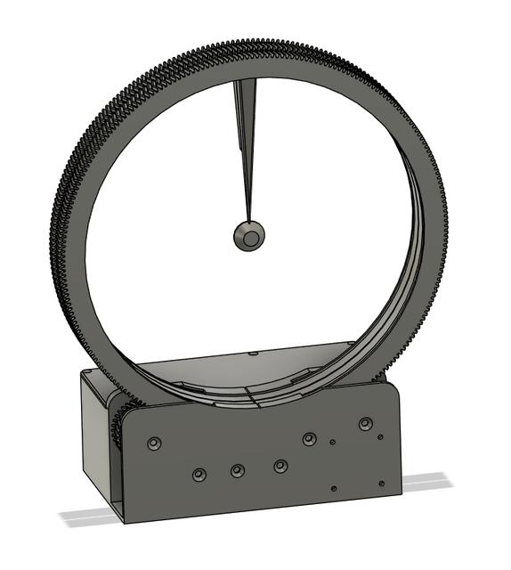 WiFi NTP-Synchronized Analog Clock (Holo Clock Remix) 3D model thumbnail