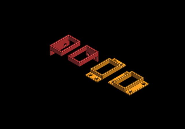AC Kobra 3 holders 3D model thumbnail
