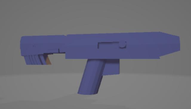 Lego Compatible Combat PDW SMG 3D model thumbnail