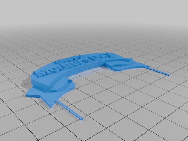 Mothers Day Banner 3D model thumbnail