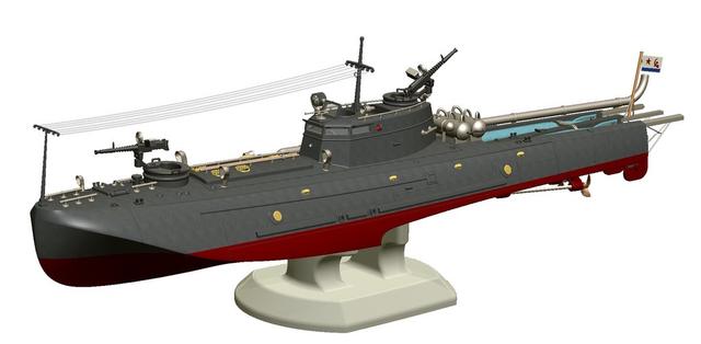 Russian Tupolev G-5 Torpedo Boat – Simplified Single-Piece Version 3D model thumbnail