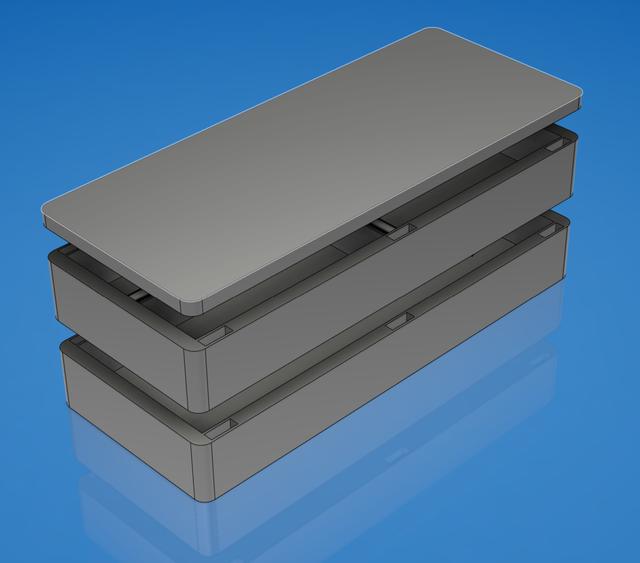 Fishing box 3D model thumbnail