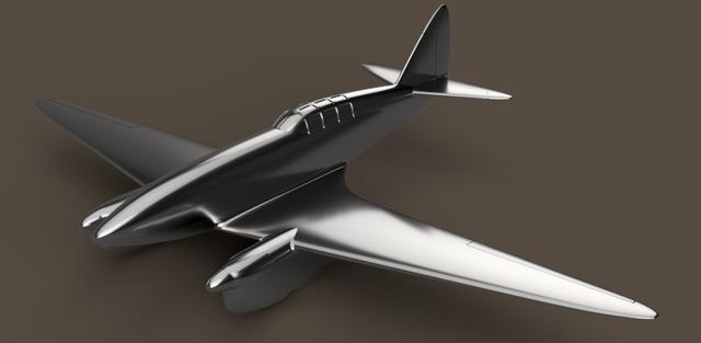 De Havilland Dh-88 comet  3D model thumbnail