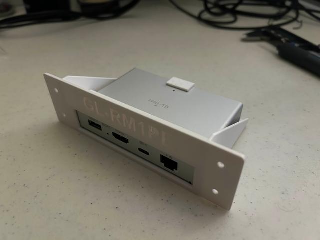 GL-RM1PE Microlab 1U Rack Mount. POE Only 3D model thumbnail
