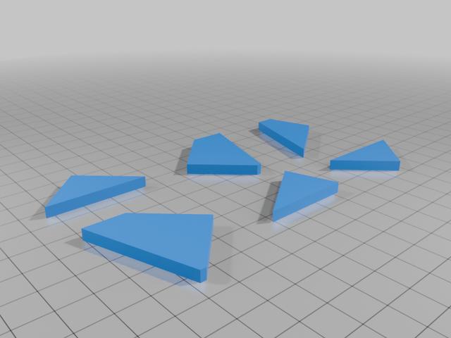 Square Pentagon game 3D model thumbnail