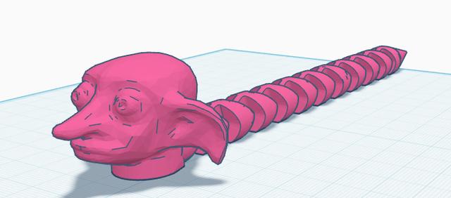Dobby Snake 3D model thumbnail