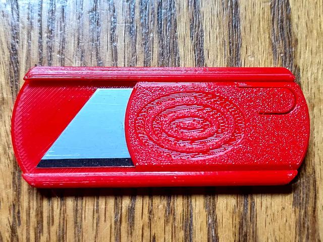 My Utility Knife - now with optional keyring hole 3D model thumbnail
