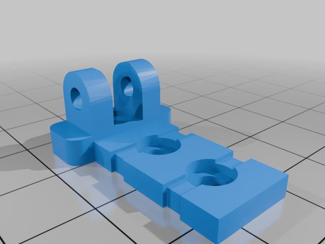 micro fpv camera mount 3D model thumbnail