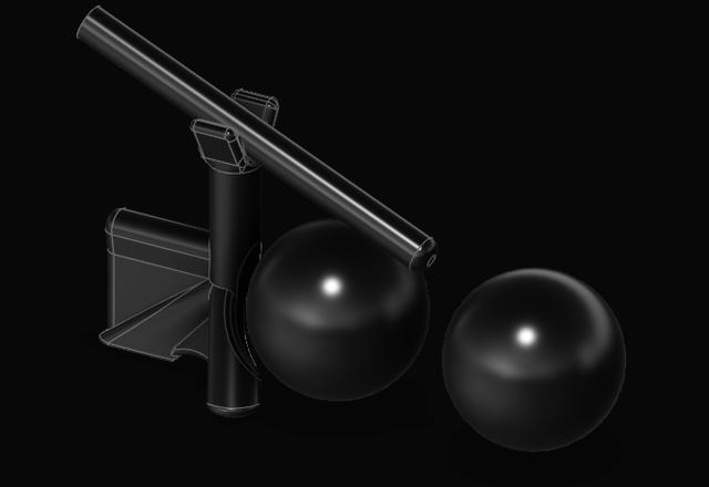 Handheld Pool Bridge 3D model thumbnail