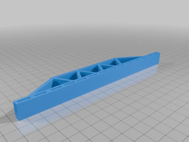 Bridge Truss for Popsicle Sticks (2 length options) 3D model thumbnail