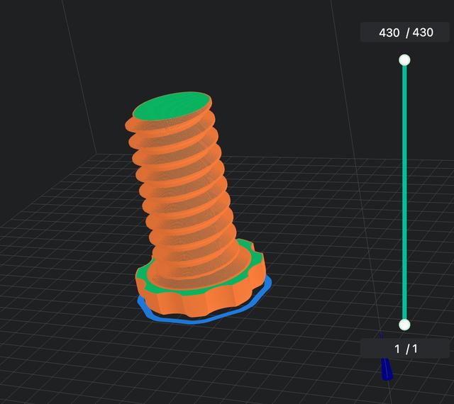 Headphone Mount Longer Screw Remix 3D model thumbnail