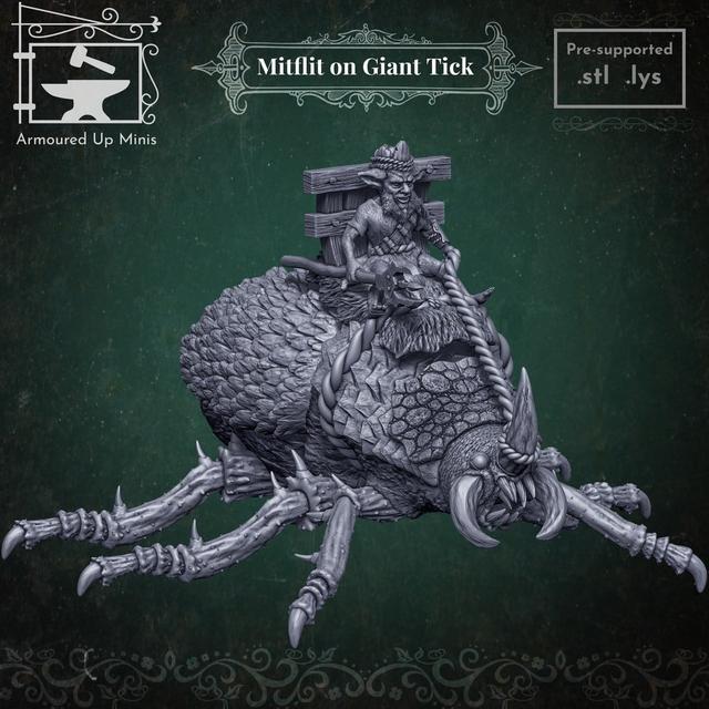 Mitflit on Giant Tick 3D model thumbnail