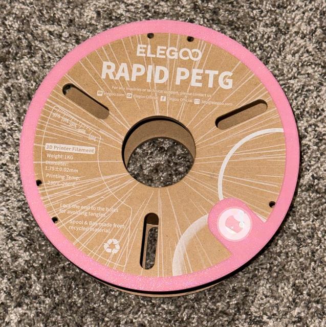 Spool Rim/Holder for Elegoo cardboard spools for use with Anycubic Ace Pro & NFC tags 3D model thumbnail