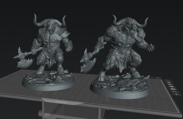 Emberhorn Minotaur 3D model thumbnail