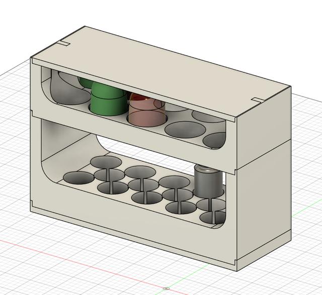 Warhammer Citadel and War Paint Modular Storage Box 3D model thumbnail