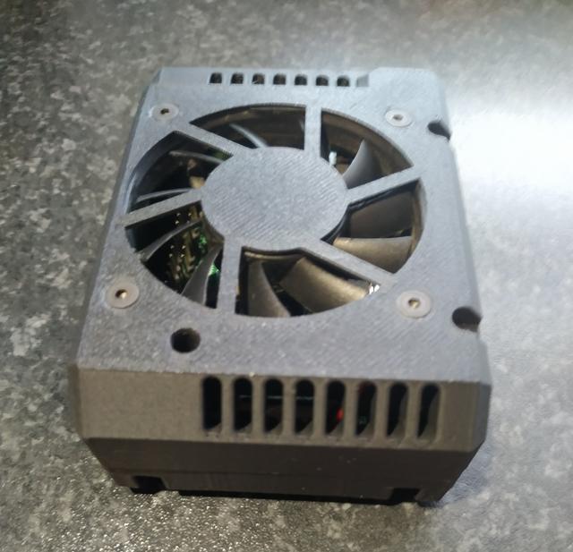 Raspberry Pi 3 B + Case 6010 Fan 3D model thumbnail