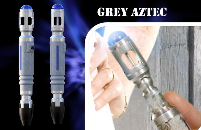 9th/10th Doctors Sonic Screwdriver (Grey Aztec) 3D model thumbnail
