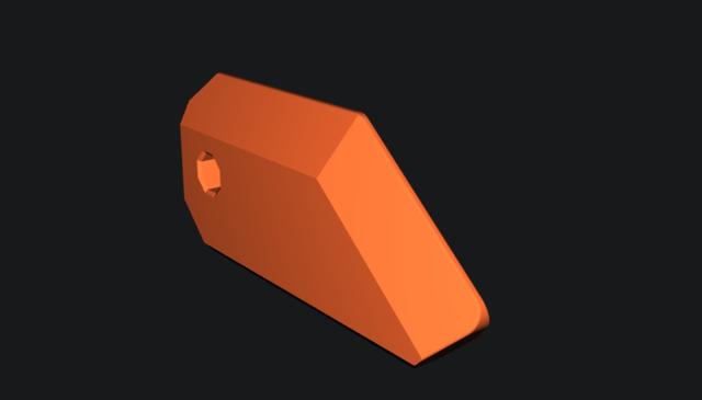 Safe Blade for  Gravity Knife 3D model thumbnail