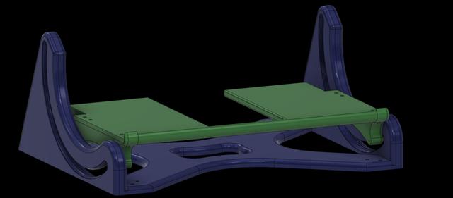 Swinging launch stand for the 533 Tiny trainer 3D model thumbnail