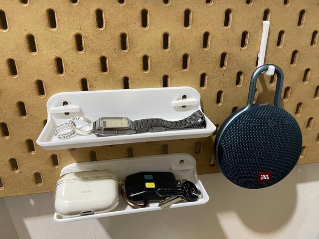 IKEA SKADIS - Small trays utilizing T-clip system 3D model thumbnail