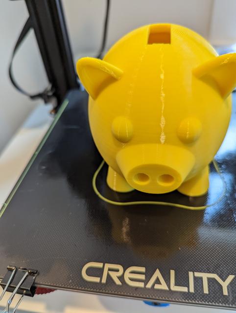 Larger Slot Piggy Bank 3D model thumbnail