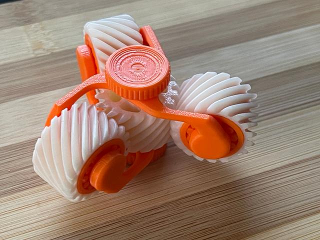Gear spinner - 608/635 bearing versions 3D model thumbnail