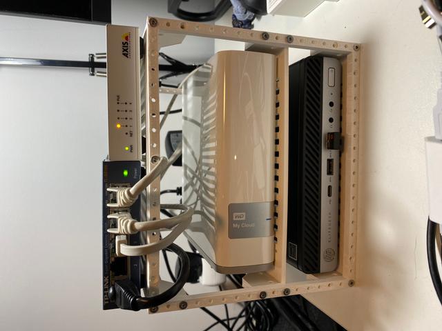 Mini Server Rack 3D model thumbnail