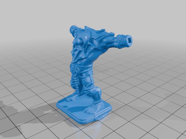 Heroquest Gargoyle - Interchangeable Parts 3D model thumbnail