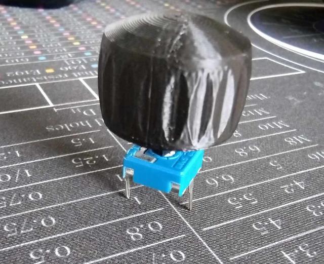 Potentiometer knob for CA9 V10  (100 Ω → 4,7MΩ) 3D model thumbnail