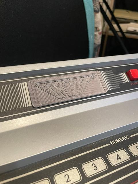 Magnavox Odyssey 2 Cart slot cover 3D model thumbnail
