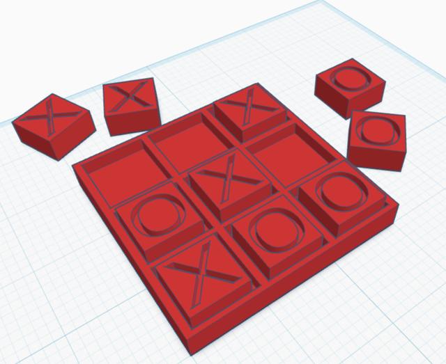 tic-tac-toe 3D model thumbnail