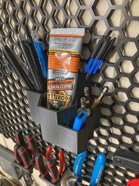 Honeycomb Storage Wall Tool Organizer 3D model thumbnail