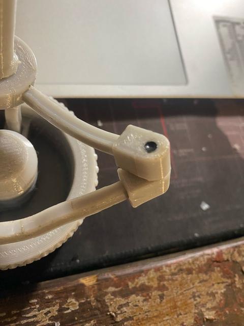 Hinge half filament pivot 3D model thumbnail