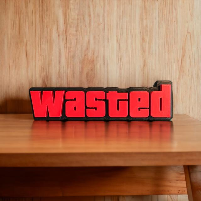 "WASTED" GTAV 3D model thumbnail