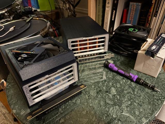 TESLA V-100 SXM2 to PCIe 'WOMBAT' COOLING ENCLOSURE V1 3D model thumbnail